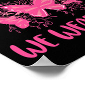 Poster En Octobre Nous Portons Rose Fun Butterfly coût Gr (Coin)