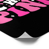 Poster En Octobre Nous Portons Ruban Rose Cancer Sein Sen (Coin)