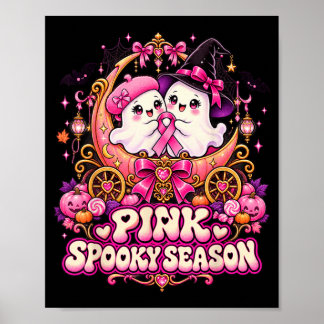 Poster En octobre, portez un cancer du sein de sorcière f