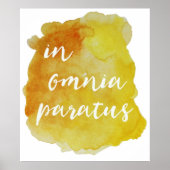 Poster En Omnia Paratus prêt pour tout (Devant)