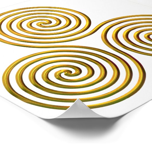 Poster en or de trait (Coin)