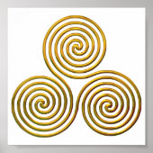 Poster en or de trait (Devant)