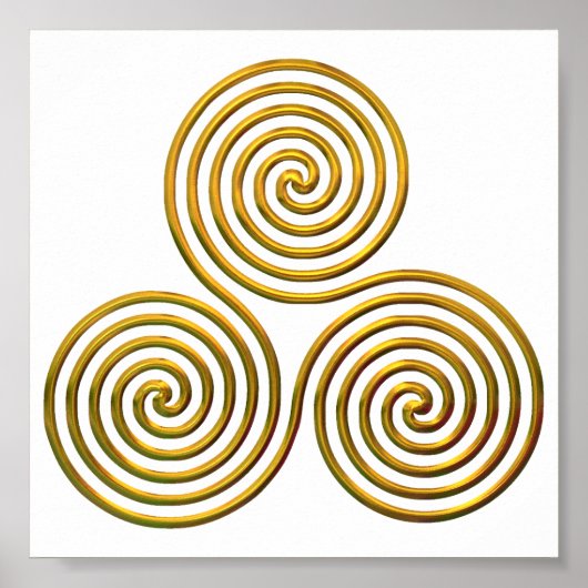 Poster en or de trait (Devant)