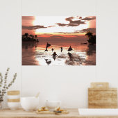 Poster en papier 36"x24" avec image "Frolic at Sun (Cuisine)