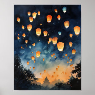 Poster en papier chinois Paysage Art