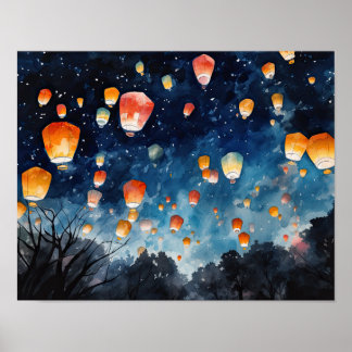 Poster en papier chinois Paysage Art