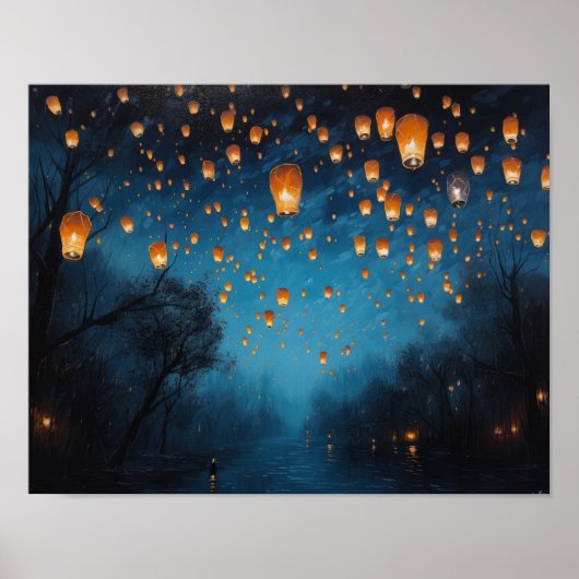 Poster en papier chinois Paysage Art (Devant)