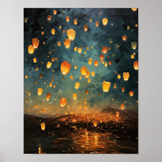 Poster en papier chinois Paysage Art (Devant)