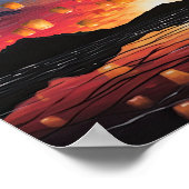 Poster en papier chinois Paysage Art (Coin)