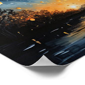 Poster en papier chinois Paysage Art (Coin)