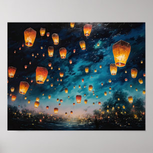 Poster en papier chinois Paysage Art