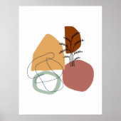Poster en pastel moderne minimaliste géométrique a (Devant)