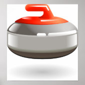 Poster en pierre de curling (Devant)