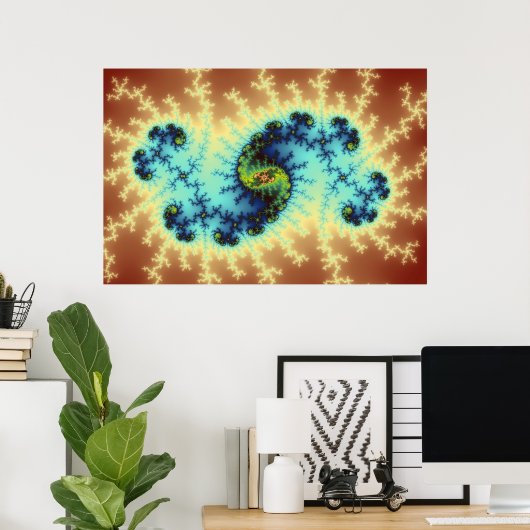 Poster En Playcast - Art Fractal (Bureau à domicile)