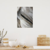 Poster en plumes blanches et noires (Cuisine)