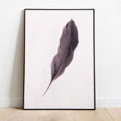 Poster en plumes minimaliste