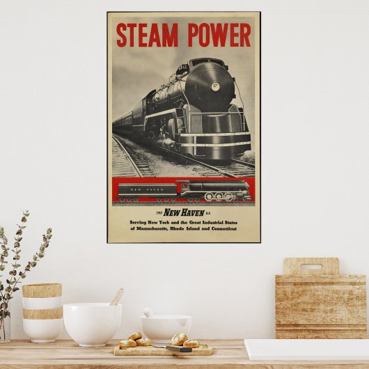 Poster en Prints voor het terugtrekken van stuurwa (Keuken)