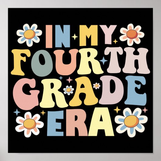 Poster En Quatrième Année, Je Reviens À L'École (Devant)