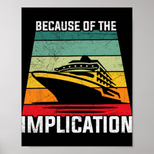 Poster En raison de l'implication Croisière en bateau pou