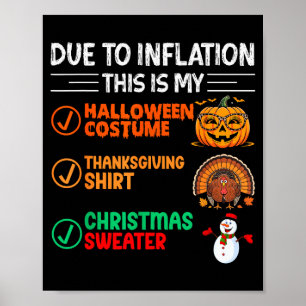 Poster En raison de l'inflation, c'est mon costume drôle
