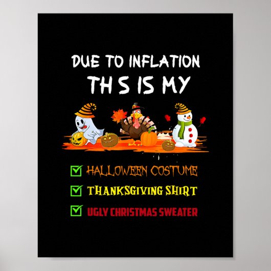 Poster En raison de l'inflation, c'est mon Halloween de T (Devant)
