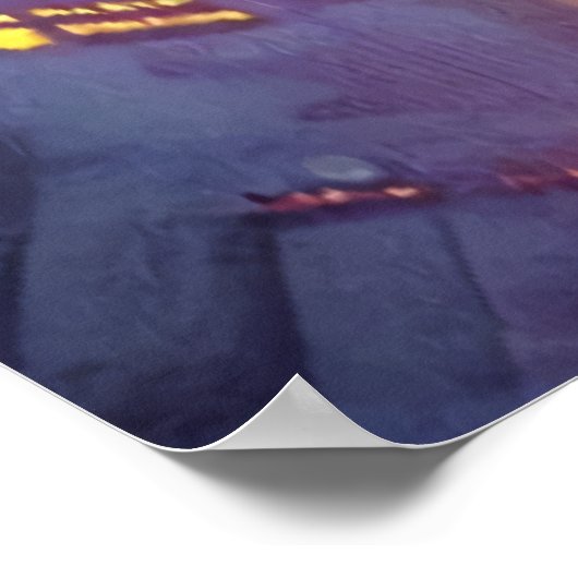 Poster En regardant vers le bas la planète | AI Art Poste (Coin)