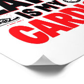 Poster "En retard, c'est mon Cardio" Citation drôle (Coin)