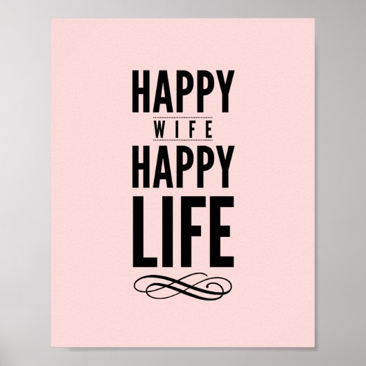 Poster en rose sur la typographie d'une femme heur (Devant)