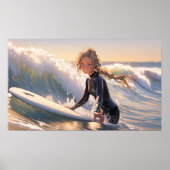 Poster En route pour attraper une vague (Devant)