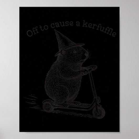 Poster En route pour causer une agitation Funny Groundhog (Devant)