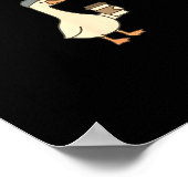 Poster En route pour regarder le baseball maman de baseba (Coin)