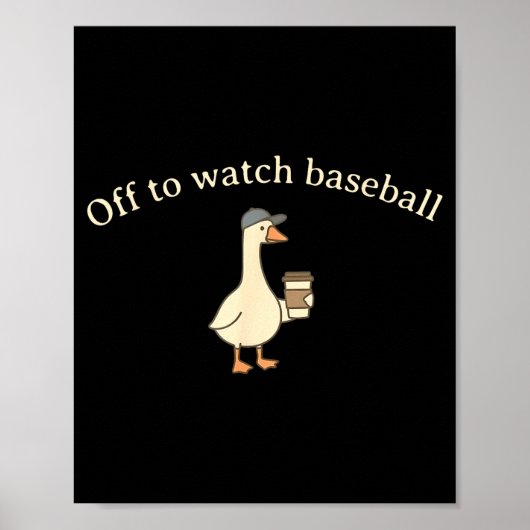 Poster En route pour regarder le baseball maman de baseba (Devant)