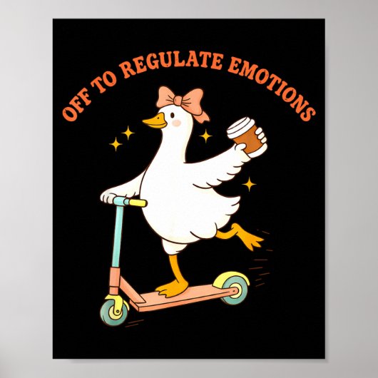 Poster En route pour réguler les émotions trottinette d'o (Devant)