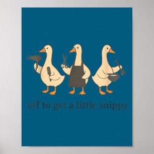 Poster En route pour un petit canard drôle snippy