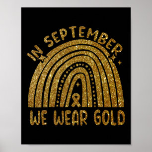 Poster En Septembre Nous Portons Golden Chilhood Cancer R