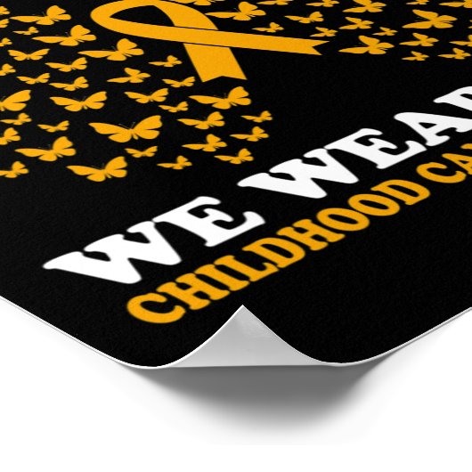 Poster En Septembre Nous Portons l'or Enfance Cancer Awar (Coin)