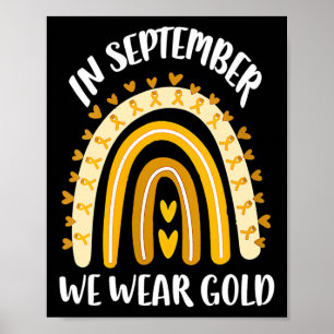 Poster En Septembre Nous Portons Or Sensibilisation Au Ca