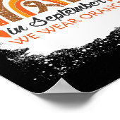 Poster En Septembre Nous Portons Orange Bleached Rainbow  (Coin)