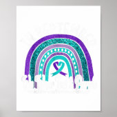 Poster En Septembre Nous Portons Turquoise & Purple S (Devant)