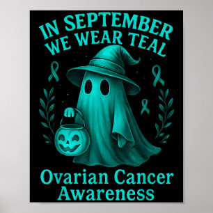 Poster En Septembre, Nous Portons Turquoise Sensibilisati