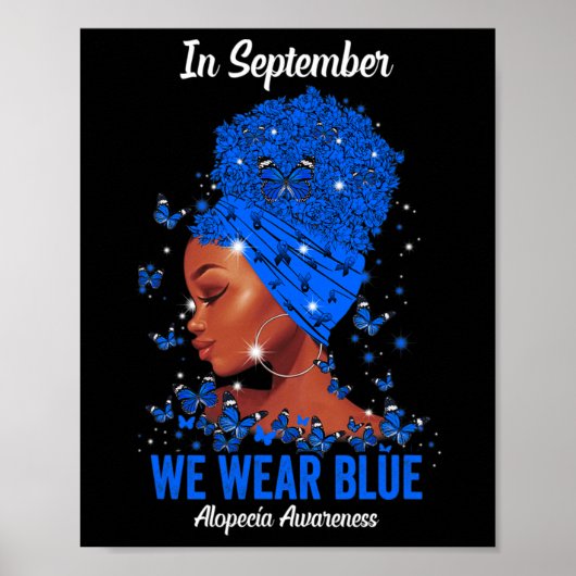Poster En septembre We Wear Blue For Alopecia Awareness B (Devant)