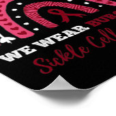 Poster En septembre We Wear Burgundy Sickle Cell Awarenes (Coin)
