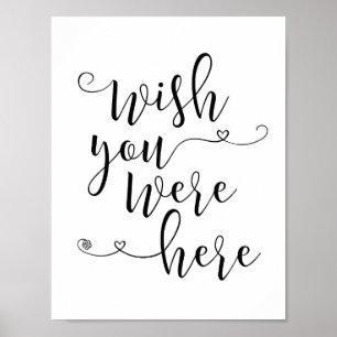 Poster En signe de mémoire d'amour - si vous étiez ici