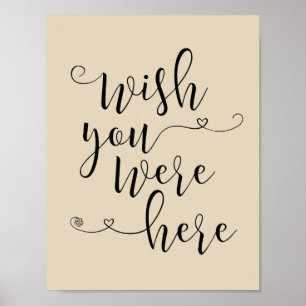 Poster En signe de mémoire d'amour - si vous étiez ici (v