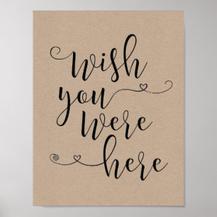 Poster En signe de mémoire d'amour - si vous étiez ici (v