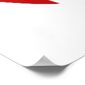 Poster en silhouette de Red Abraham Lincoln (Coin)