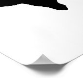 Poster en silhouette unique de bison de pop Art Bu (Coin)