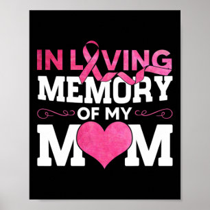 Poster En souvenir affectueux de maman Ruban de sensibili