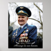 Poster En Souvenir Affectueux | Mémorial Photo Funéraire (Devant)