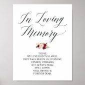 Poster En souvenir affectueux Panneau de table de commémo (Devant)